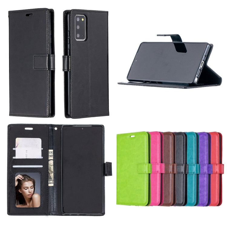 For Samsung Galaxy A12 Crazy Horse Texture Horizontal Flip Leather Case with Holder & Card Slots & Wallet & Photo Frame