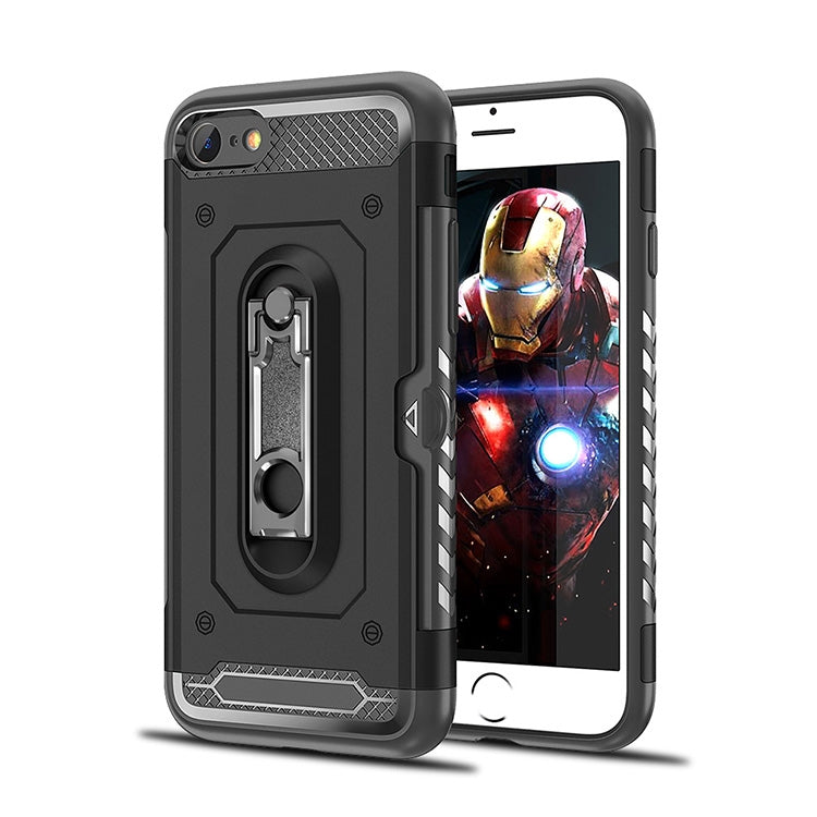 For iPhone 7 / 8 Shockproof PC + TPU Case with Holder