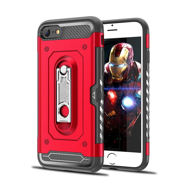 For iPhone 7 / 8 Shockproof PC + TPU Case with Holder