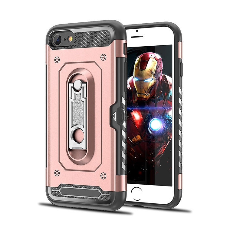 For iPhone 7 / 8 Shockproof PC + TPU Case with Holder