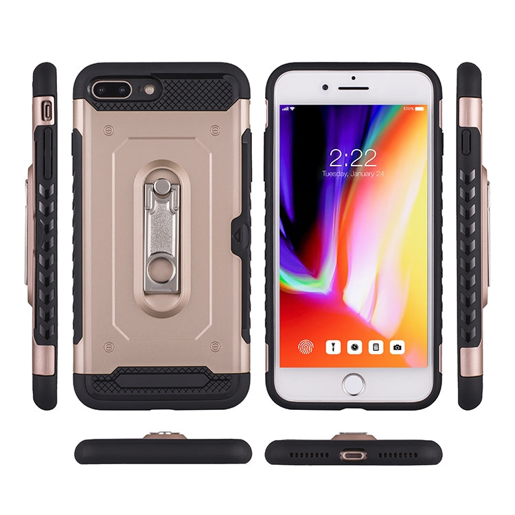 Shockproof PC + TPU Case for iPhone 7P / 8P, with Holder