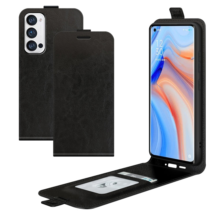 For OPPO Reno5 Pro+ / Find X3 Neo R64 Texture Single Vertical Flip Leather Protective Case with Card Slots & Photo Frame
