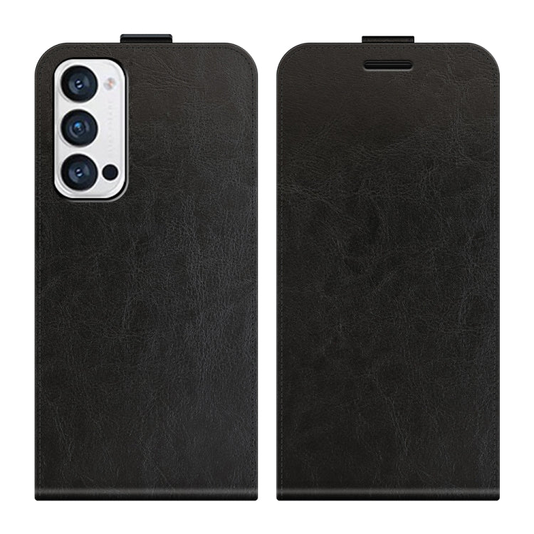 For OPPO Reno5 Pro+ / Find X3 Neo R64 Texture Single Vertical Flip Leather Protective Case with Card Slots & Photo Frame