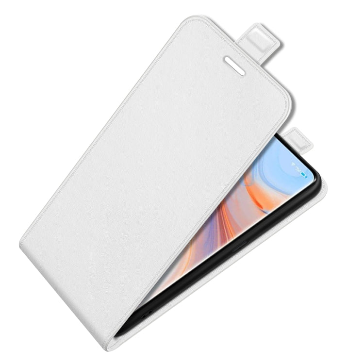 For OPPO Reno5 Pro+ / Find X3 Neo R64 Texture Single Vertical Flip Leather Protective Case with Card Slots & Photo Frame