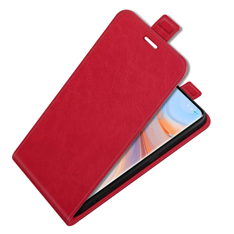 For OPPO Reno5 Pro+ / Find X3 Neo R64 Texture Single Vertical Flip Leather Protective Case with Card Slots & Photo Frame