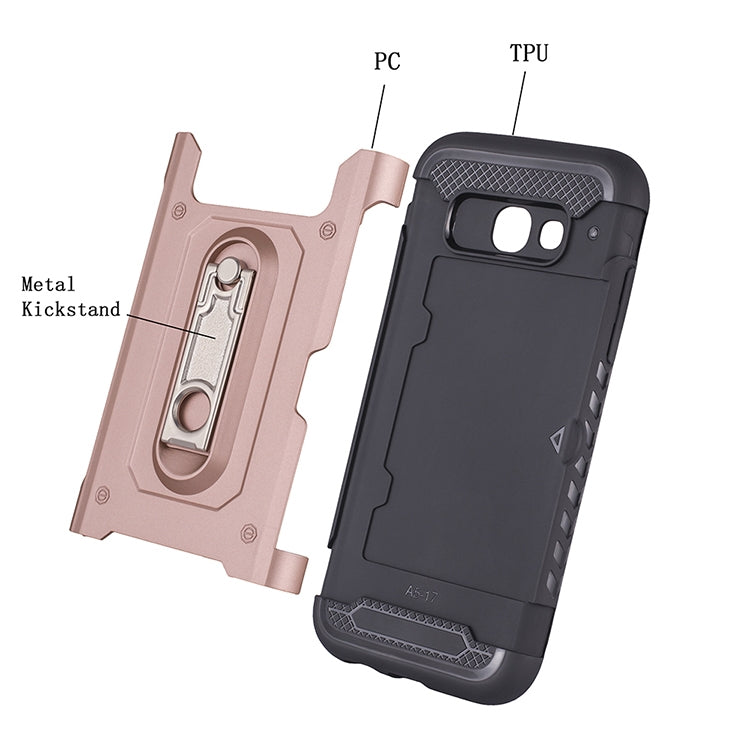 Shockproof PC + TPU Case for Galaxy A5 (2017) / A520, with Holder