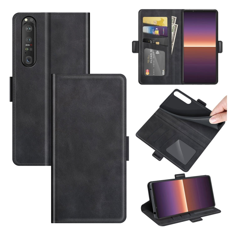 For Sony Xperia 1 III Dual-side Magnetic Buckle Horizontal Flip Leather Case with Holder & Card Slots & Wallet