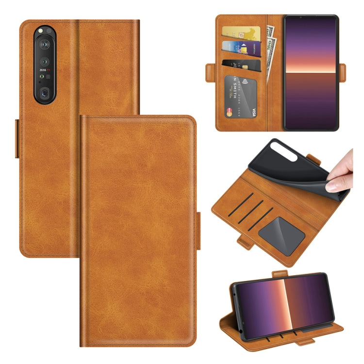 For Sony Xperia 1 III Dual-side Magnetic Buckle Horizontal Flip Leather Case with Holder & Card Slots & Wallet