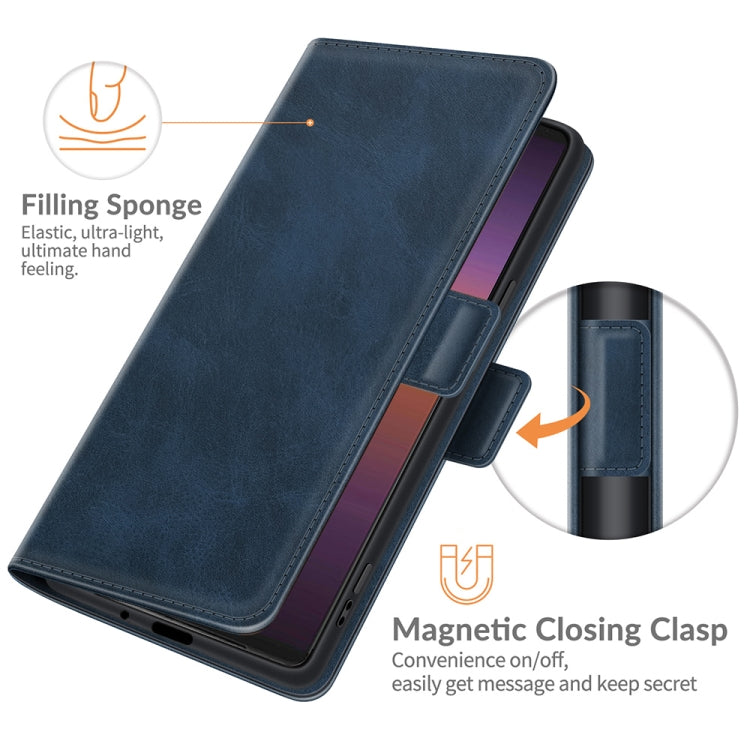 For Sony Xperia 1 III Dual-side Magnetic Buckle Horizontal Flip Leather Case with Holder & Card Slots & Wallet