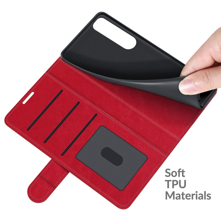 For Sony Xperia 5 III R64 Texture Single Horizontal Flip Protective Case with Holder & Card Slots & Wallet& Photo Frame