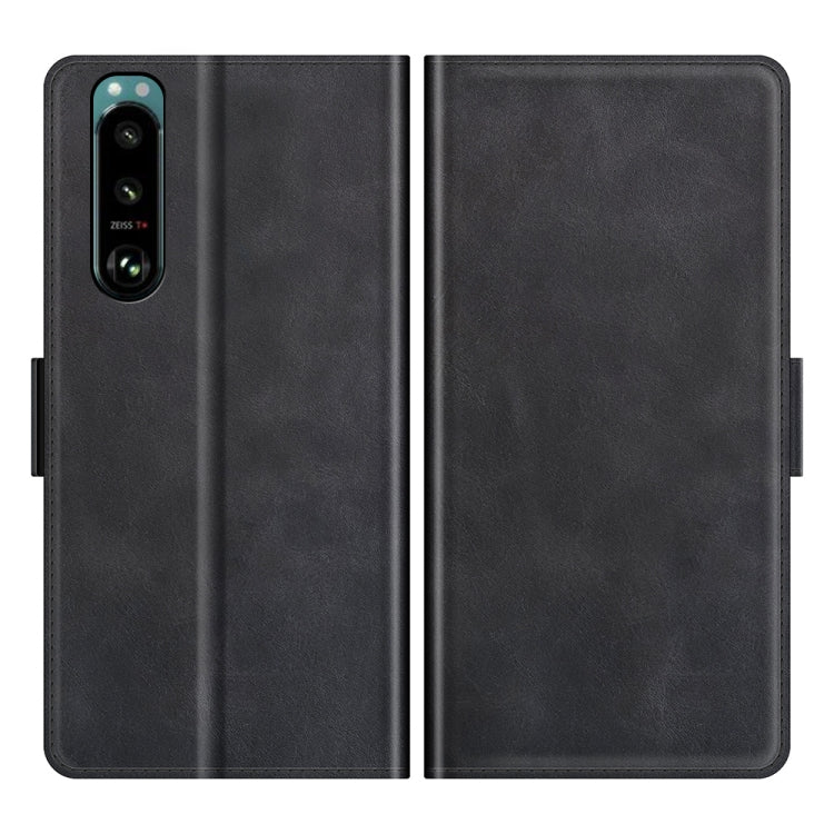 For Sony Xperia 5 III Dual-side Magnetic Buckle Horizontal Flip Leather Case with Holder & Card Slots & Wallet