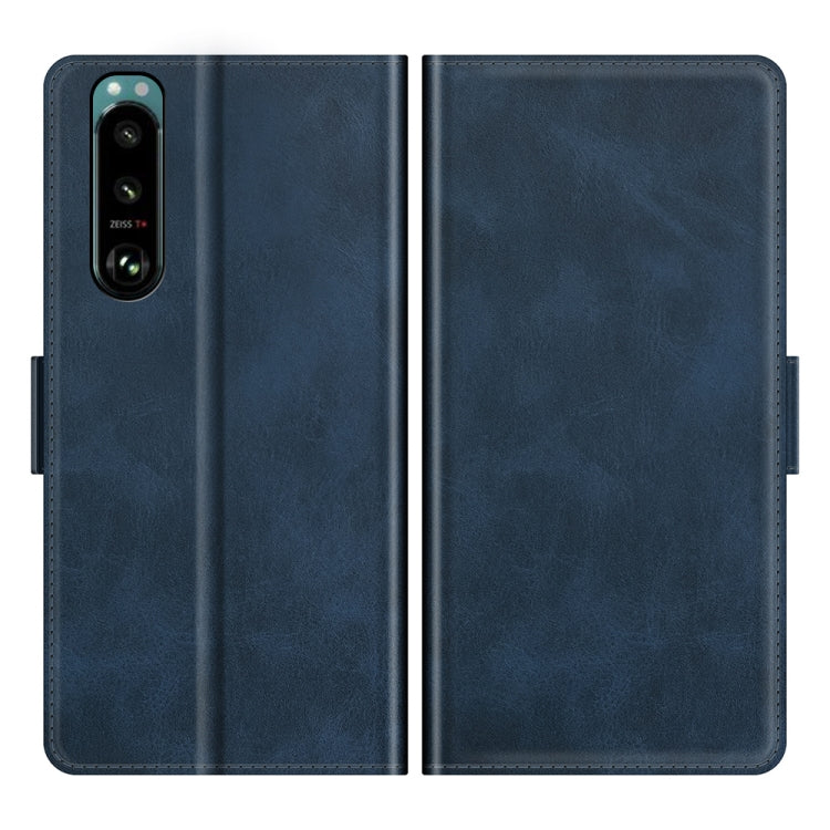 For Sony Xperia 5 III Dual-side Magnetic Buckle Horizontal Flip Leather Case with Holder & Card Slots & Wallet