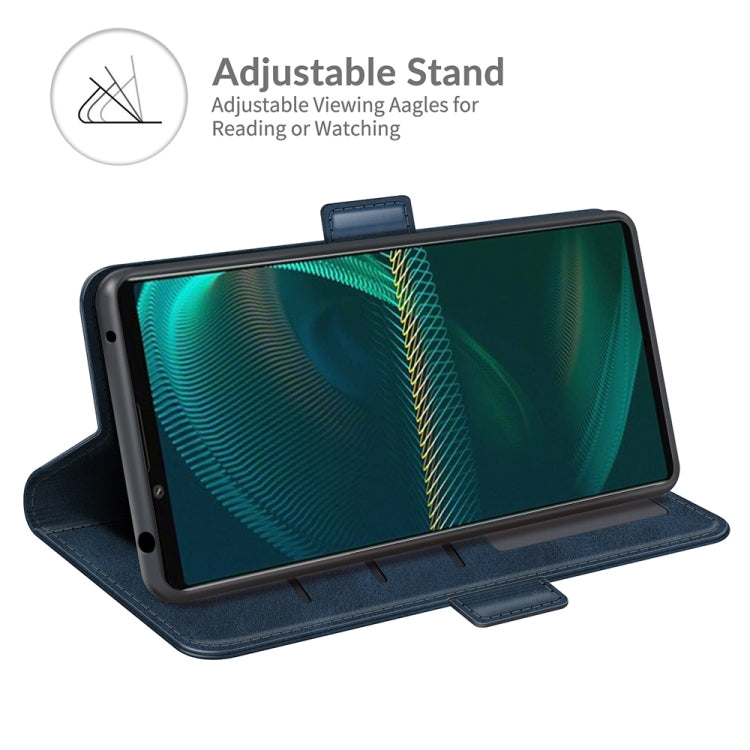 For Sony Xperia 5 III Dual-side Magnetic Buckle Horizontal Flip Leather Case with Holder & Card Slots & Wallet
