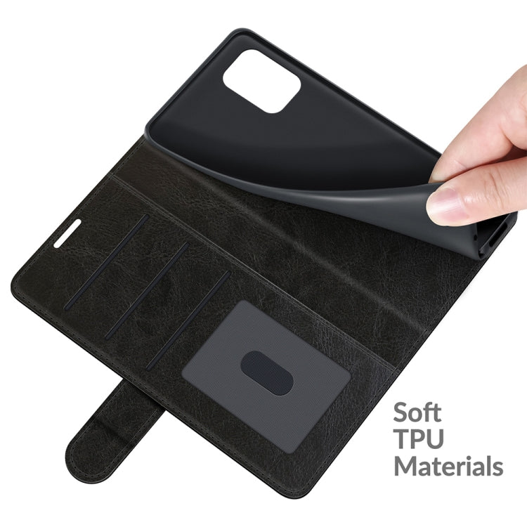 For Asus Zenfone 8 R64 Texture Single Horizontal Flip Protective Case with Holder & Card Slots & Wallet& Photo Frame