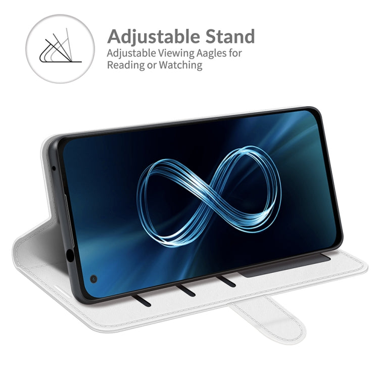 For Asus Zenfone 8 R64 Texture Single Horizontal Flip Protective Case with Holder & Card Slots & Wallet& Photo Frame