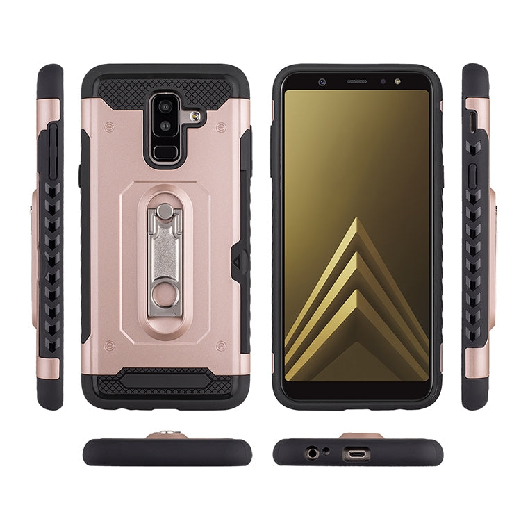Shockproof PC + TPU Case for Galaxy A6+ (2018), with Holder