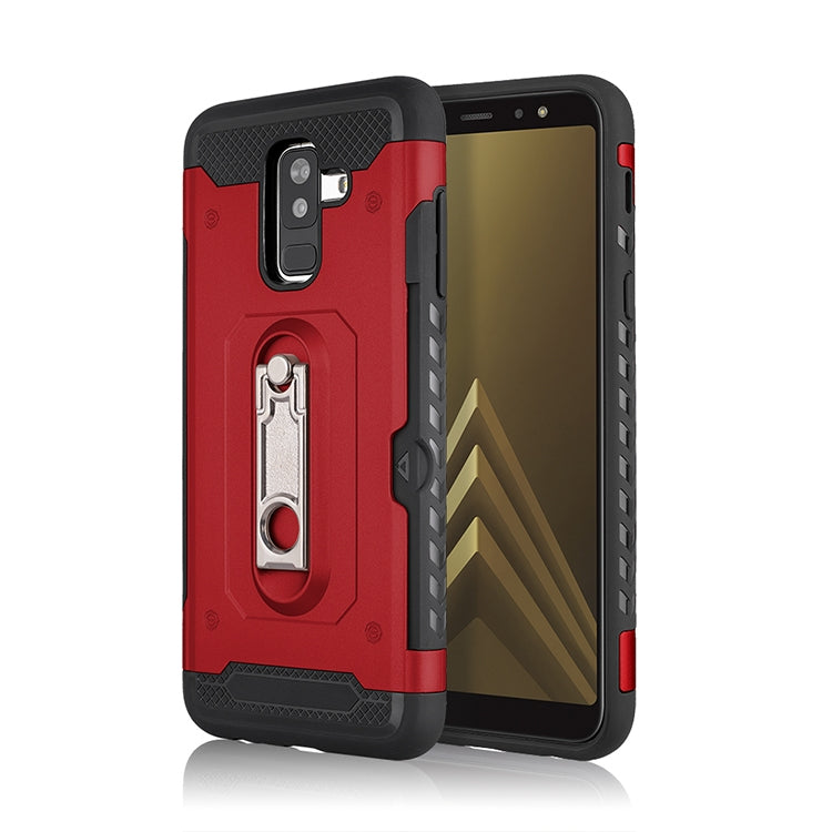 Shockproof PC + TPU Case for Galaxy A6+ (2018), with Holder