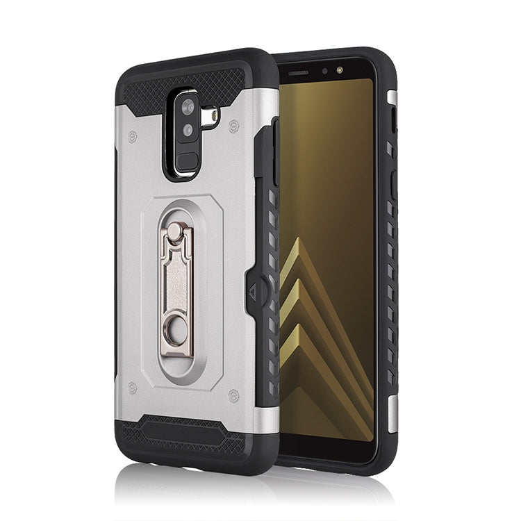 Shockproof PC + TPU Case for Galaxy A6+ (2018), with Holder