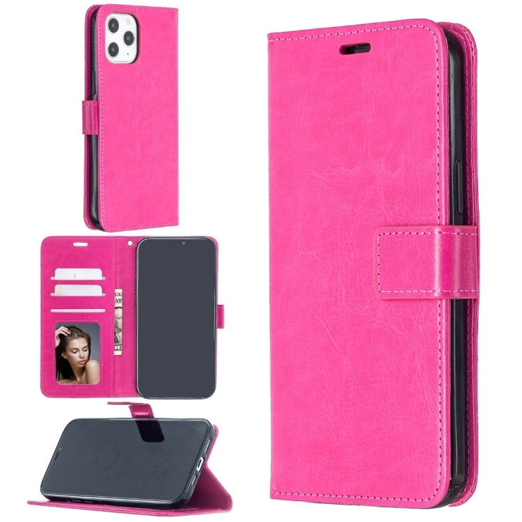 For iPhone 13 Pro Crazy Horse Texture Horizontal Flip Leather Case with Holder & Card Slots & Wallet & Photo Frame