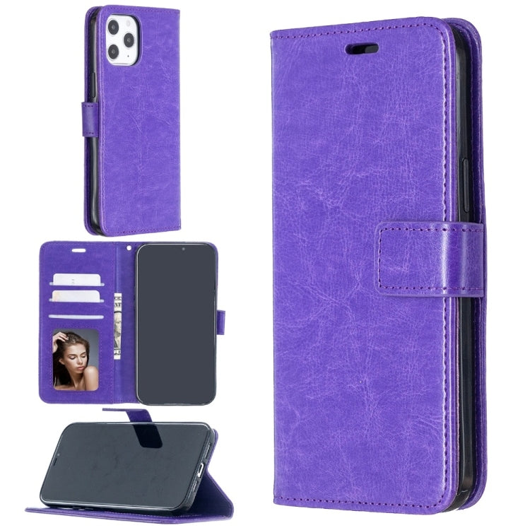 For iPhone 13 Pro Crazy Horse Texture Horizontal Flip Leather Case with Holder & Card Slots & Wallet & Photo Frame