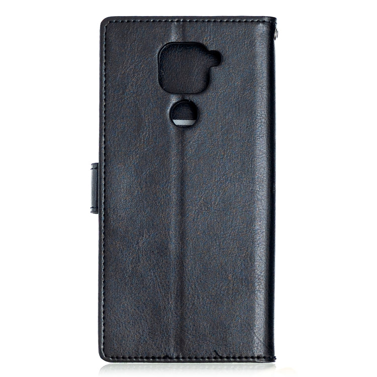 For Xiaomi Redmi Note 9 5G Crazy Horse Texture Horizontal Flip Leather Case with Holder & Card Slots & Wallet & Photo Frame