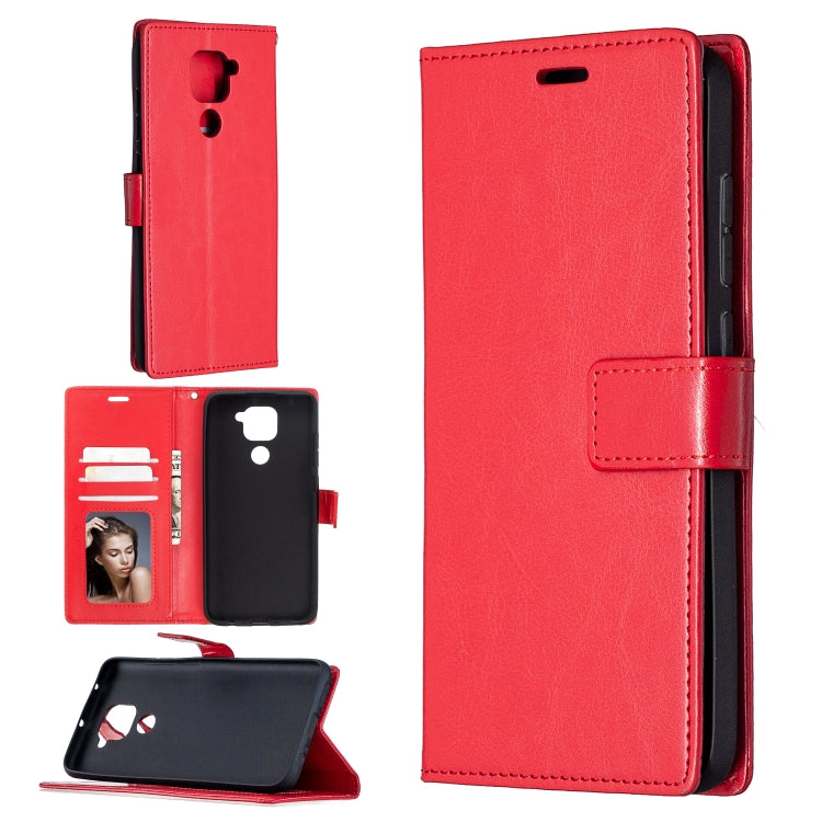 For Xiaomi Redmi Note 9 5G Crazy Horse Texture Horizontal Flip Leather Case with Holder & Card Slots & Wallet & Photo Frame