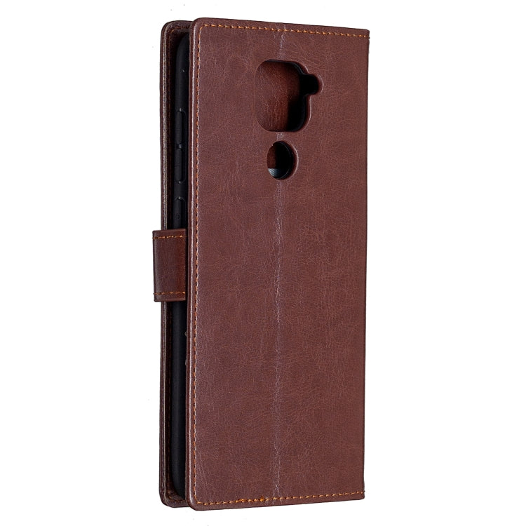 For Xiaomi Redmi Note 9 5G Crazy Horse Texture Horizontal Flip Leather Case with Holder & Card Slots & Wallet & Photo Frame