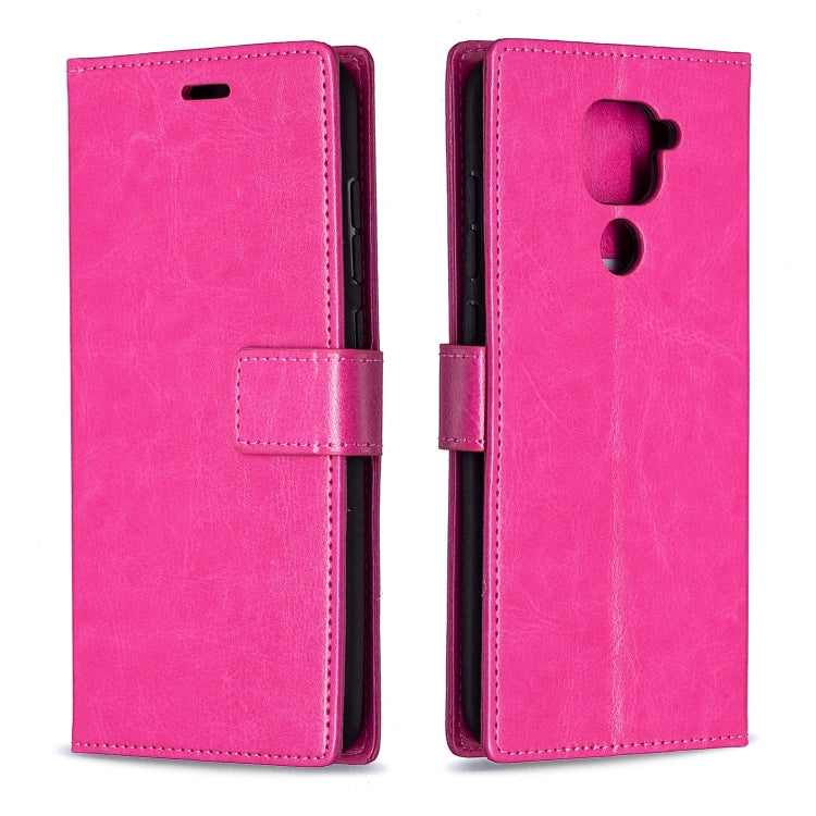 For Xiaomi Redmi Note 9 5G Crazy Horse Texture Horizontal Flip Leather Case with Holder & Card Slots & Wallet & Photo Frame