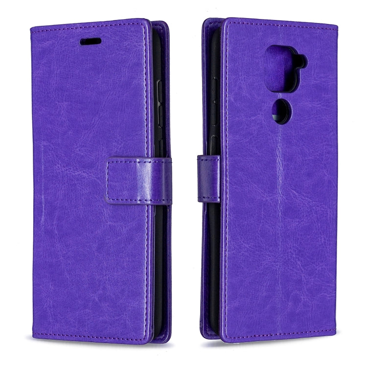 For Xiaomi Redmi Note 9 5G Crazy Horse Texture Horizontal Flip Leather Case with Holder & Card Slots & Wallet & Photo Frame