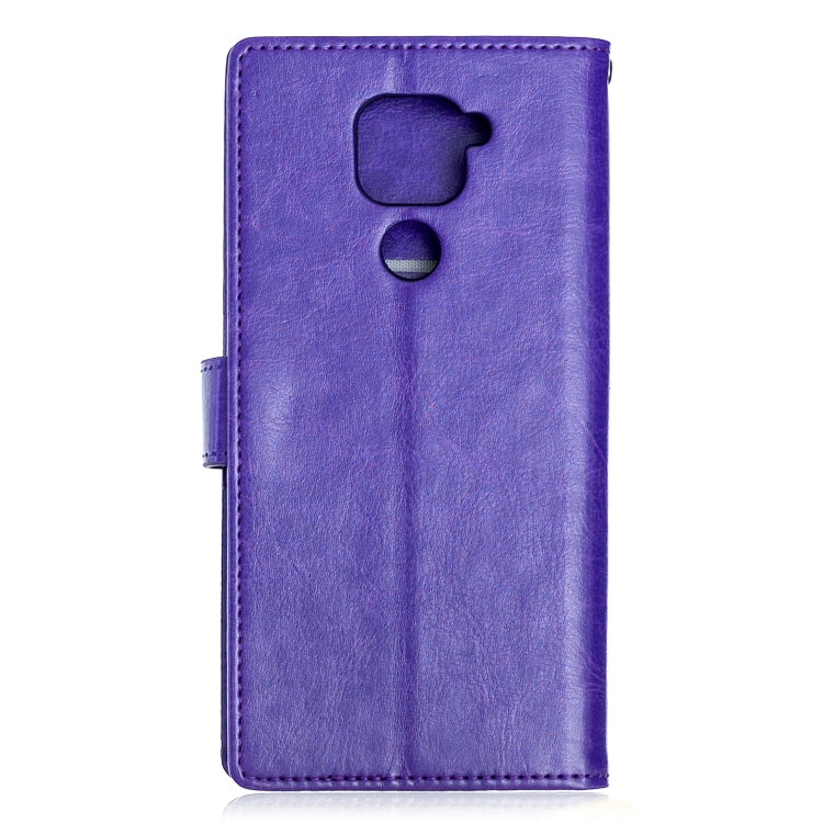For Xiaomi Redmi Note 9 5G Crazy Horse Texture Horizontal Flip Leather Case with Holder & Card Slots & Wallet & Photo Frame