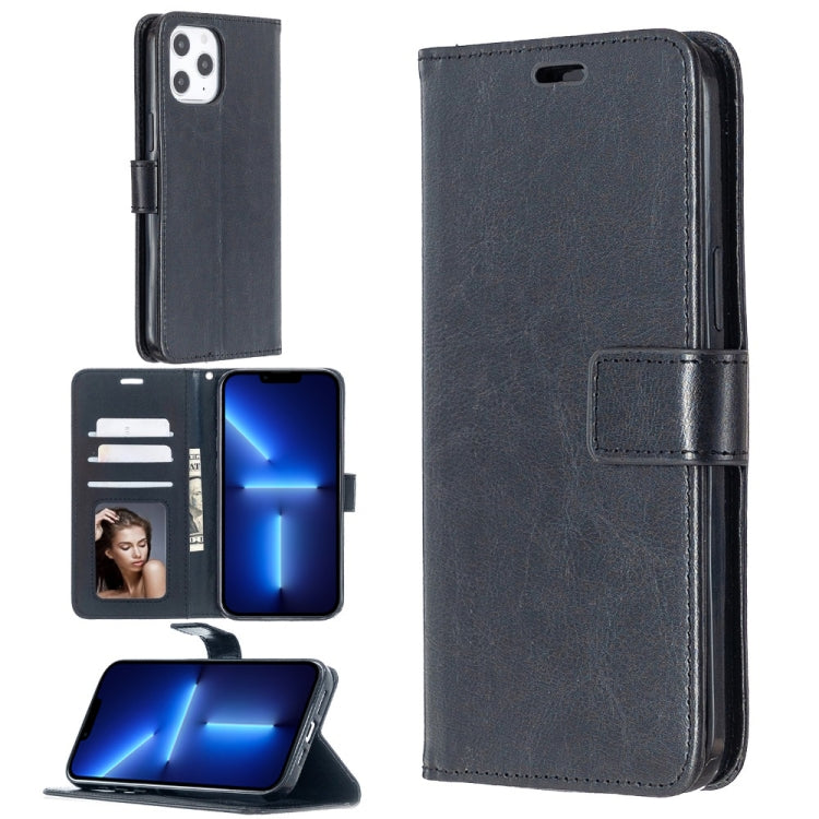For iPhone 13 Pro Max Crazy Horse Texture Horizontal Flip Leather Case with Holder & Card Slots & Wallet & Photo Frame
