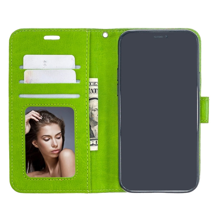 For iPhone 13 Pro Max Crazy Horse Texture Horizontal Flip Leather Case with Holder & Card Slots & Wallet & Photo Frame