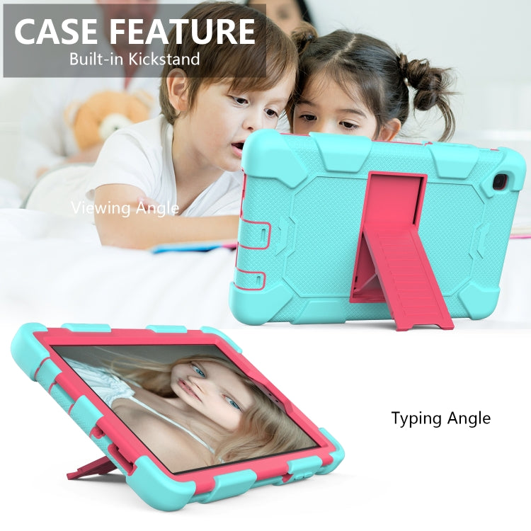 For Samsung Galaxy Tab A7 Lite T220 / T225 Two-Color Robot Shockproof Silicone + PC Protective Case with Holder