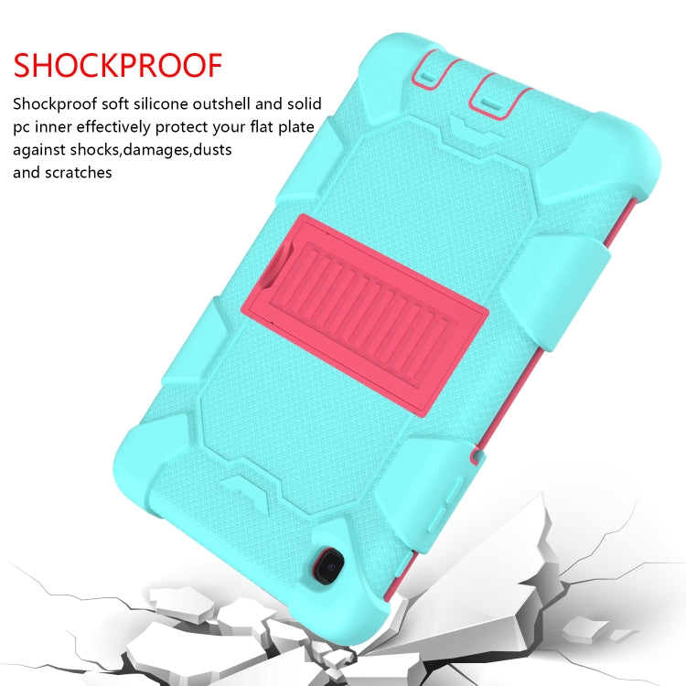 For Samsung Galaxy Tab A7 Lite T220 / T225 Two-Color Robot Shockproof Silicone + PC Protective Case with Holder