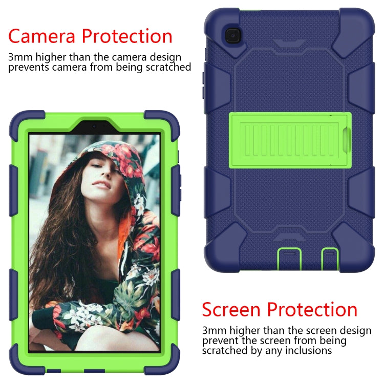 For Samsung Galaxy Tab A7 Lite T220 / T225 Two-Color Robot Shockproof Silicone + PC Protective Case with Holder