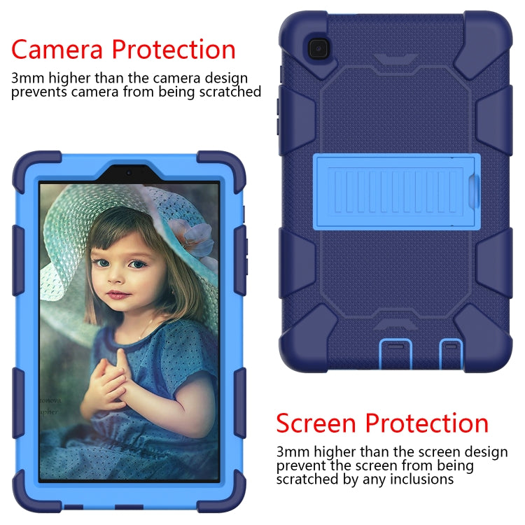 For Samsung Galaxy Tab A7 Lite T220 / T225 Two-Color Robot Shockproof Silicone + PC Protective Case with Holder