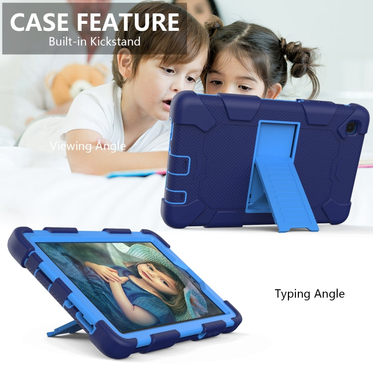 For Samsung Galaxy Tab A7 Lite T220 / T225 Two-Color Robot Shockproof Silicone + PC Protective Case with Holder