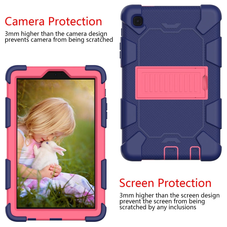 For Samsung Galaxy Tab A7 Lite T220 / T225 Two-Color Robot Shockproof Silicone + PC Protective Case with Holder