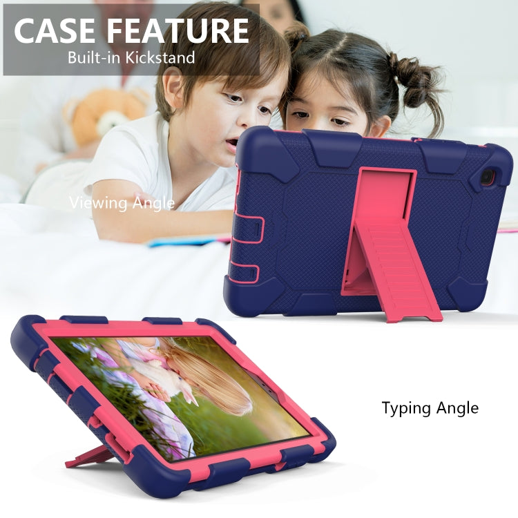 For Samsung Galaxy Tab A7 Lite T220 / T225 Two-Color Robot Shockproof Silicone + PC Protective Case with Holder