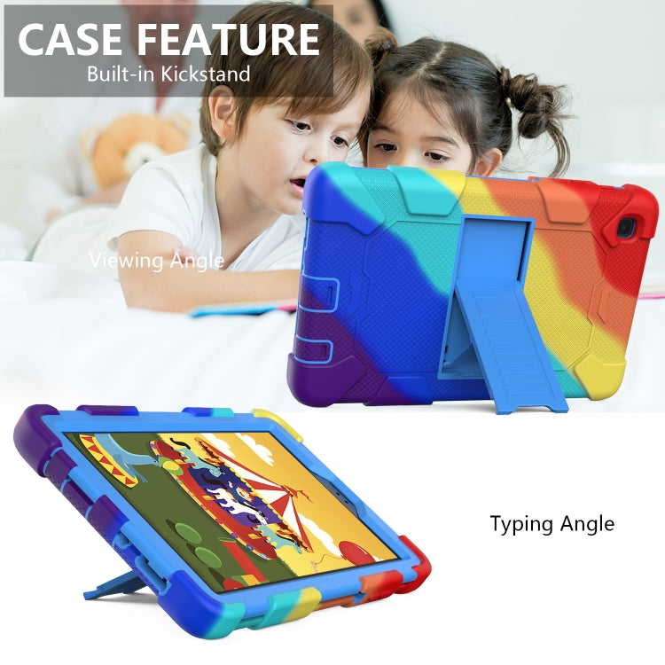 For Samsung Galaxy Tab A7 Lite T220 / T225 Two-Color Robot Shockproof Silicone + PC Protective Case with Holder