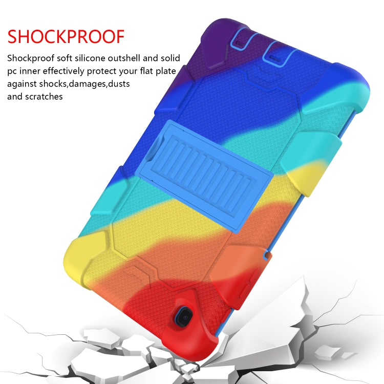 For Samsung Galaxy Tab A7 Lite T220 / T225 Two-Color Robot Shockproof Silicone + PC Protective Case with Holder