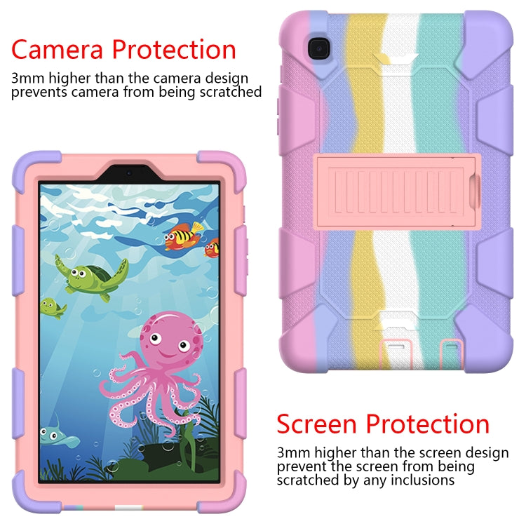 For Samsung Galaxy Tab A7 Lite T220 / T225 Two-Color Robot Shockproof Silicone + PC Protective Case with Holder