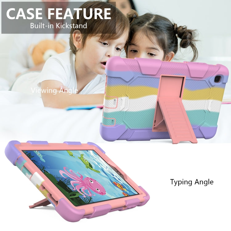 For Samsung Galaxy Tab A7 Lite T220 / T225 Two-Color Robot Shockproof Silicone + PC Protective Case with Holder