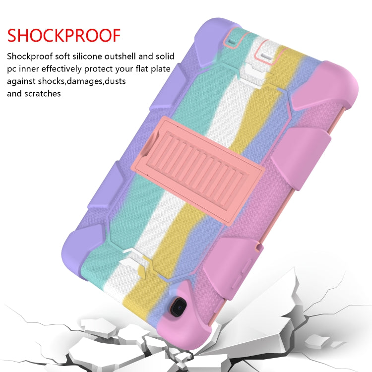 For Samsung Galaxy Tab A7 Lite T220 / T225 Two-Color Robot Shockproof Silicone + PC Protective Case with Holder