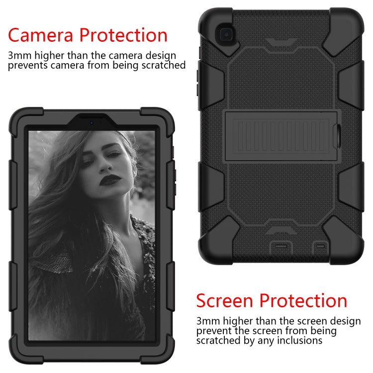 For Samsung Galaxy Tab A7 Lite T220 / T225 Two-Color Robot Shockproof Silicone + PC Protective Case with Holder