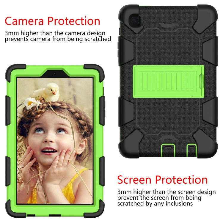 For Samsung Galaxy Tab A7 Lite T220 / T225 Two-Color Robot Shockproof Silicone + PC Protective Case with Holder