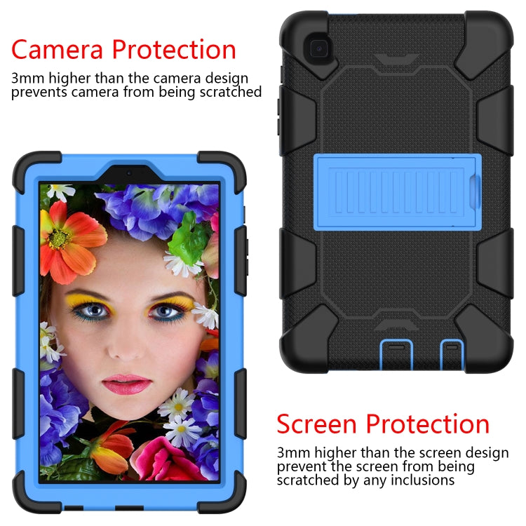 For Samsung Galaxy Tab A7 Lite T220 / T225 Two-Color Robot Shockproof Silicone + PC Protective Case with Holder