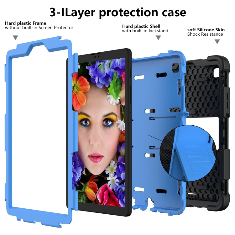 For Samsung Galaxy Tab A7 Lite T220 / T225 Two-Color Robot Shockproof Silicone + PC Protective Case with Holder