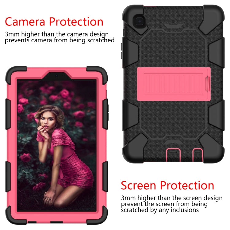 For Samsung Galaxy Tab A7 Lite T220 / T225 Two-Color Robot Shockproof Silicone + PC Protective Case with Holder