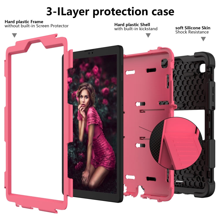 For Samsung Galaxy Tab A7 Lite T220 / T225 Two-Color Robot Shockproof Silicone + PC Protective Case with Holder